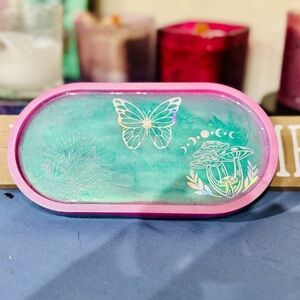 Trinket Tray w/ Pink & Green Colors 💖💚